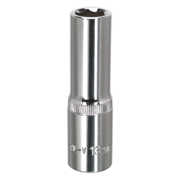 Sealey SP1213D 13mm Deep 1/2"Sq Drive Fully Polished WallDrive Socket