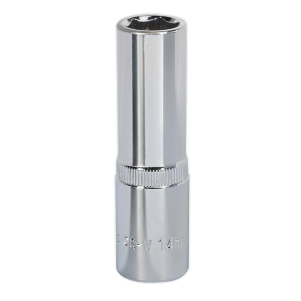 Sealey SP1214D 14mm Deep 1/2"Sq Drive Fully Polished WallDrive Socket