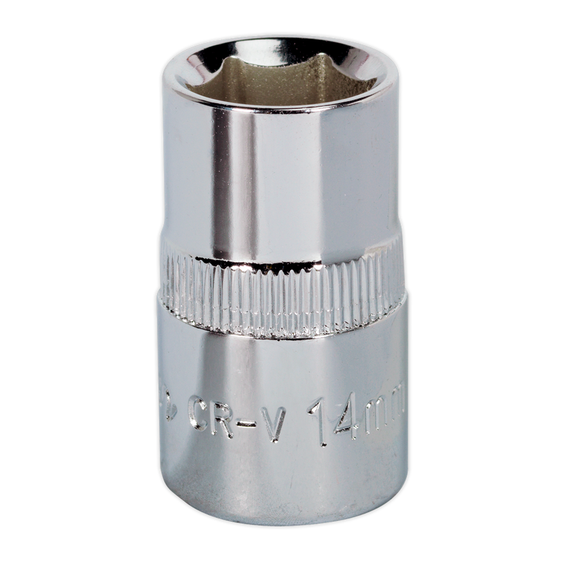 Sealey SP1214 14mm 1/2"Sq Drive Fully Polished WallDrive Socket