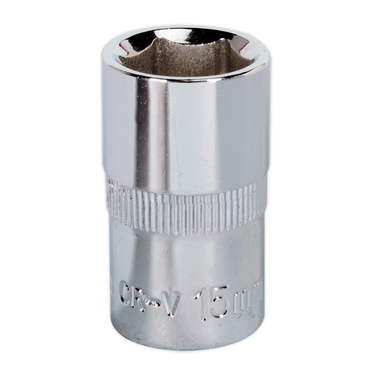 Sealey SP1215 15mm 1/2"Sq Drive Fully Polished WallDrive Socket
