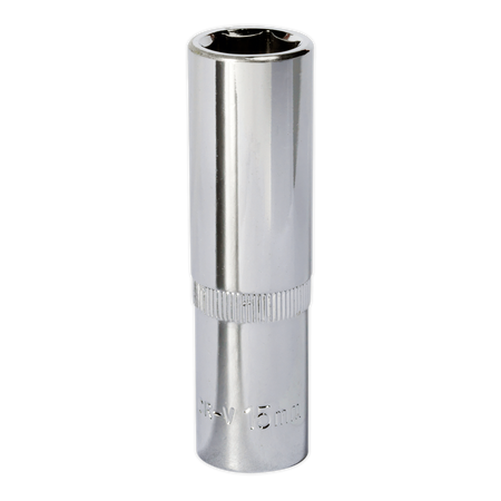 Sealey SP1215D 15mm Deep 1/2"Sq Drive Fully Polished WallDrive Socket