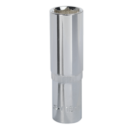 Sealey SP1216D 16mm Deep 1/2"Sq Drive Fully Polished WallDrive Socket