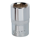 Sealey SP1217 17mm 1/2"Sq Drive Fully Polished WallDrive Socket