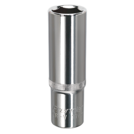 Sealey SP1217D 17mm Deep 1/2"Sq Drive Fully Polished WallDrive Socket