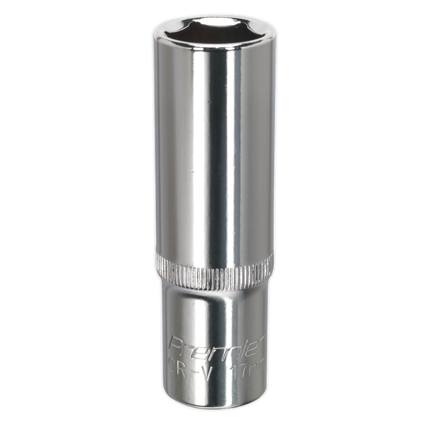 Sealey SP1217D 17mm Deep 1/2"Sq Drive Fully Polished WallDrive Socket