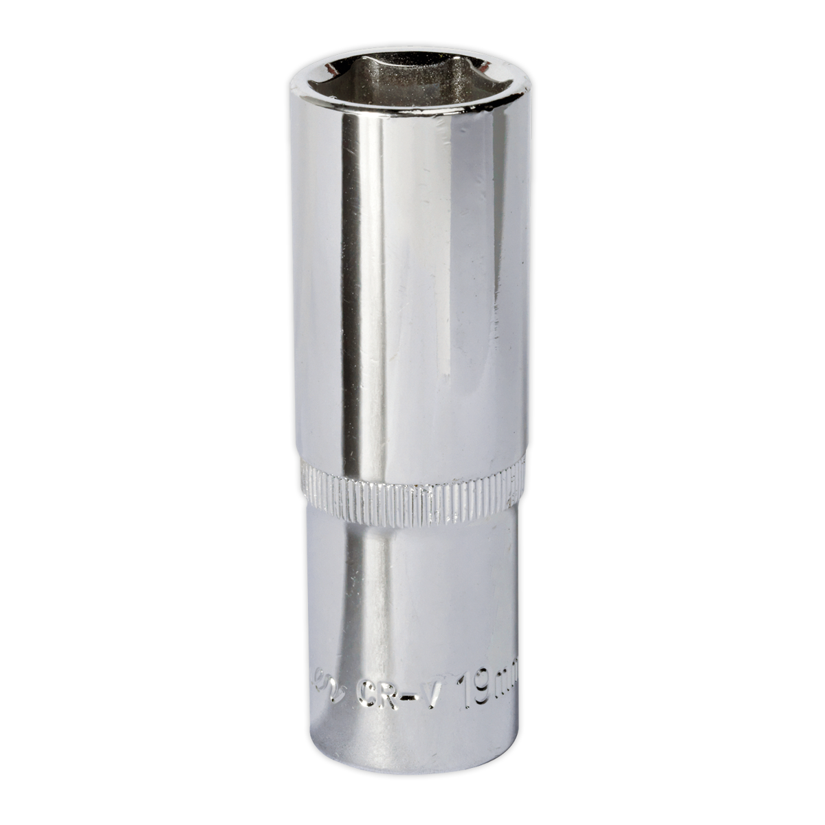 Sealey SP1219D 19mm Deep 1/2"Sq Drive Fully Polished WallDrive Socket