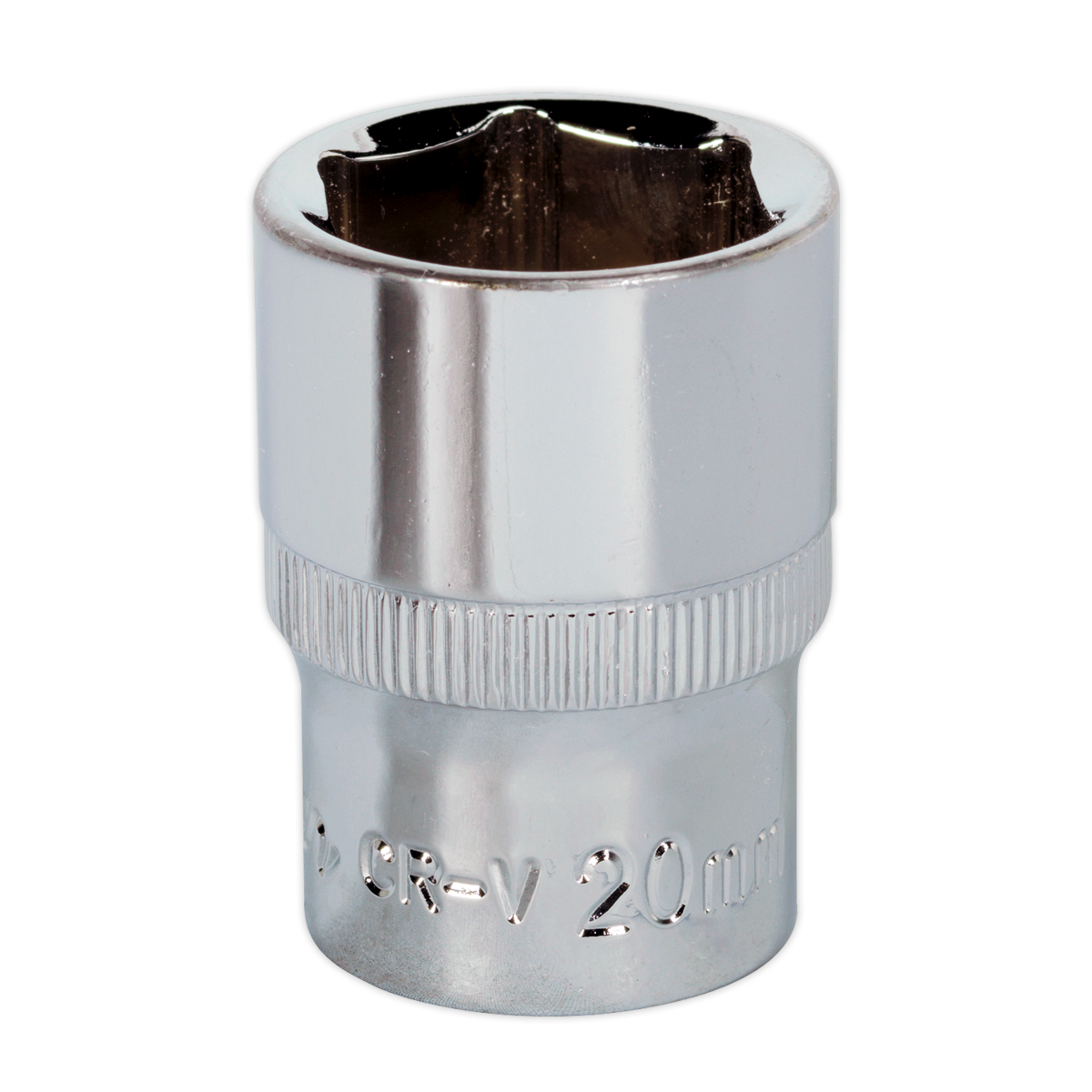 Sealey SP1220 20mm 1/2"Sq Drive Fully Polished WallDrive Socket