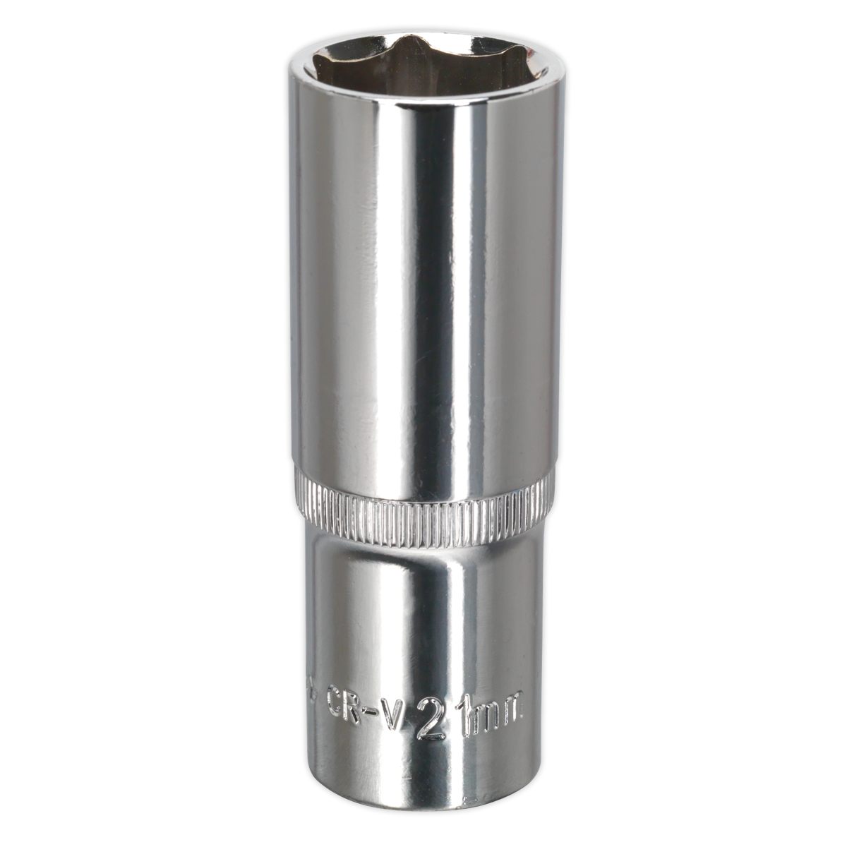 Sealey SP1221D 21mm Deep 1/2"Sq Drive Fully Polished WallDrive Socket