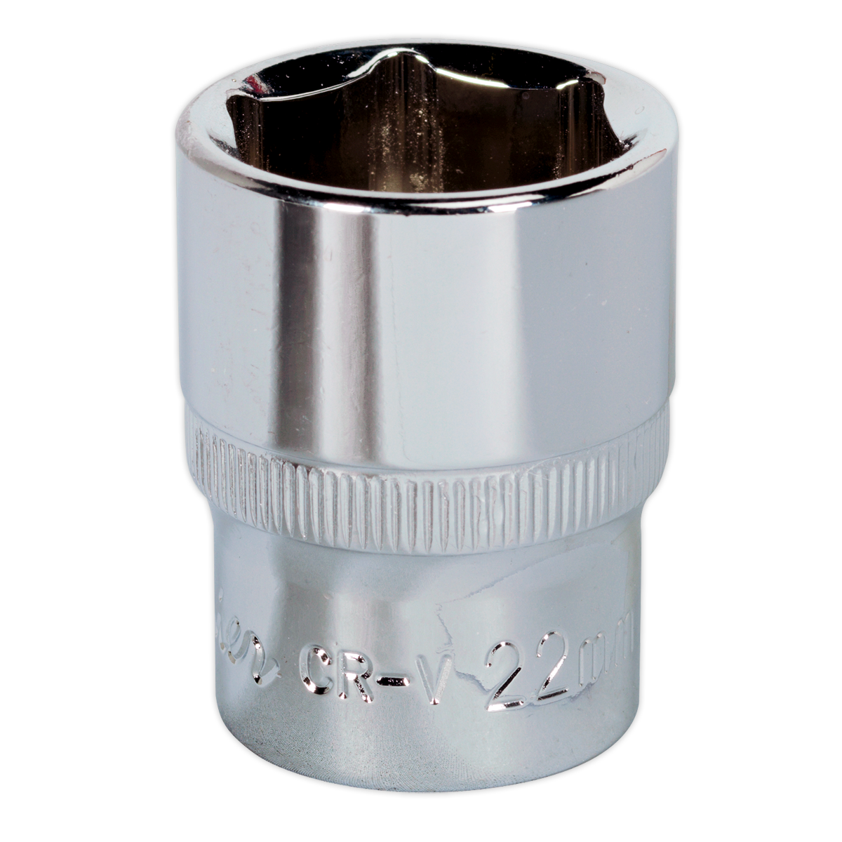 Sealey SP1222 22mm 1/2"Sq Drive Fully Polished WallDrive Socket