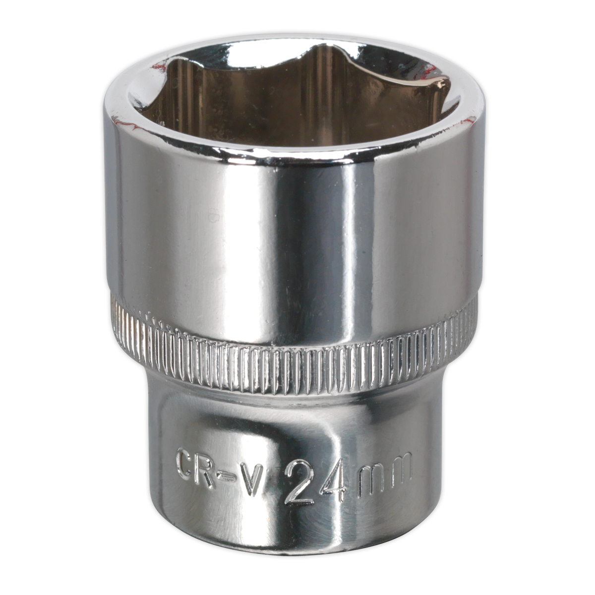 Sealey SP1224 24mm 1/2"Sq Drive Fully Polished WallDrive Socket
