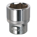 Sealey SP1225 25mm 1/2"Sq Drive Fully Polished WallDrive Socket