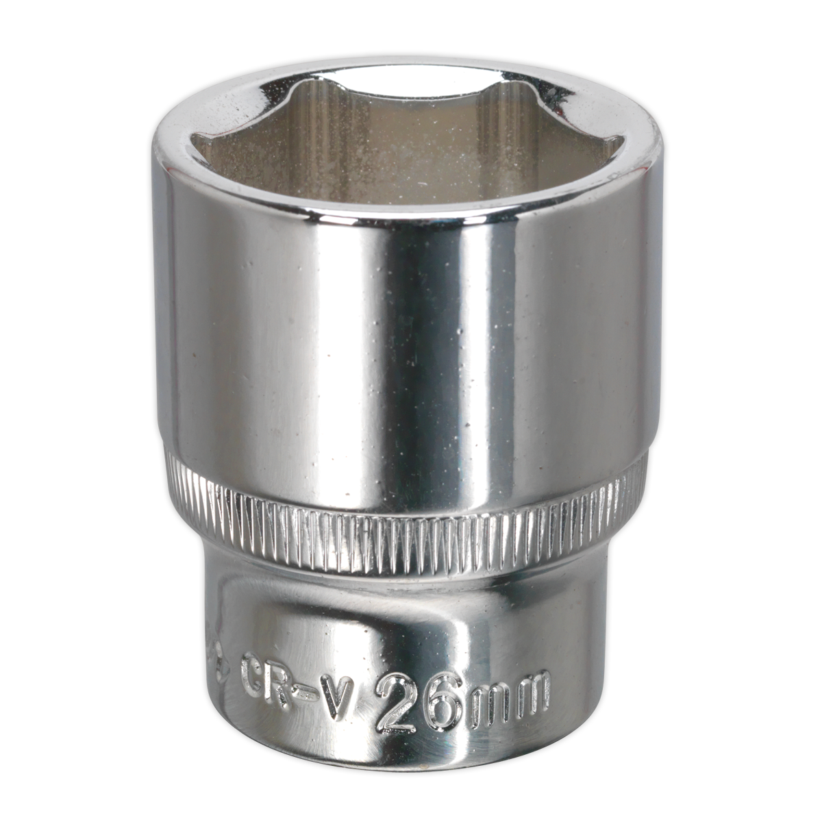 Sealey SP1226 26mm 1/2"Sq Drive Fully Polished WallDrive Socket