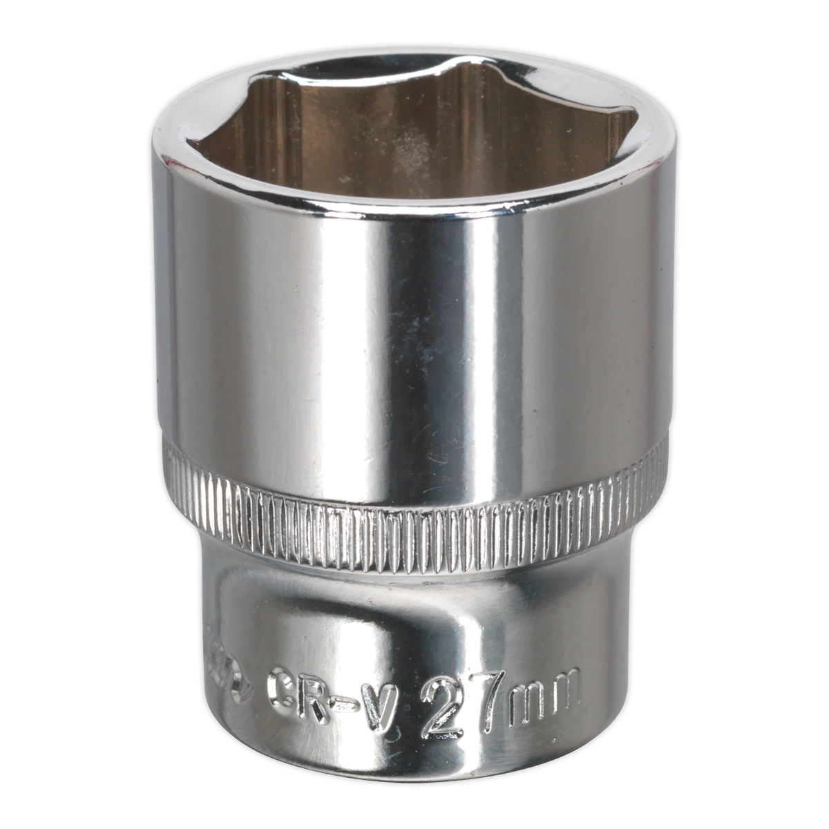 Sealey SP1227 27mm 1/2"Sq Drive Fully Polished WallDrive Socket