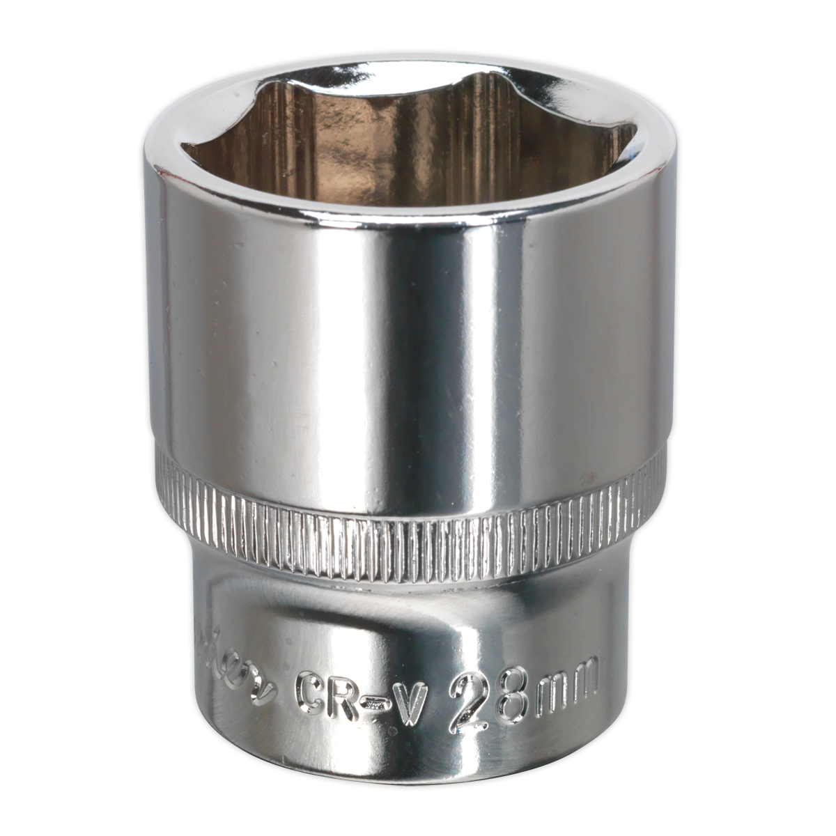 Sealey SP1228 28mm 1/2"Sq Drive Fully Polished WallDrive Socket