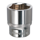Sealey SP1228 28mm 1/2"Sq Drive Fully Polished WallDrive Socket