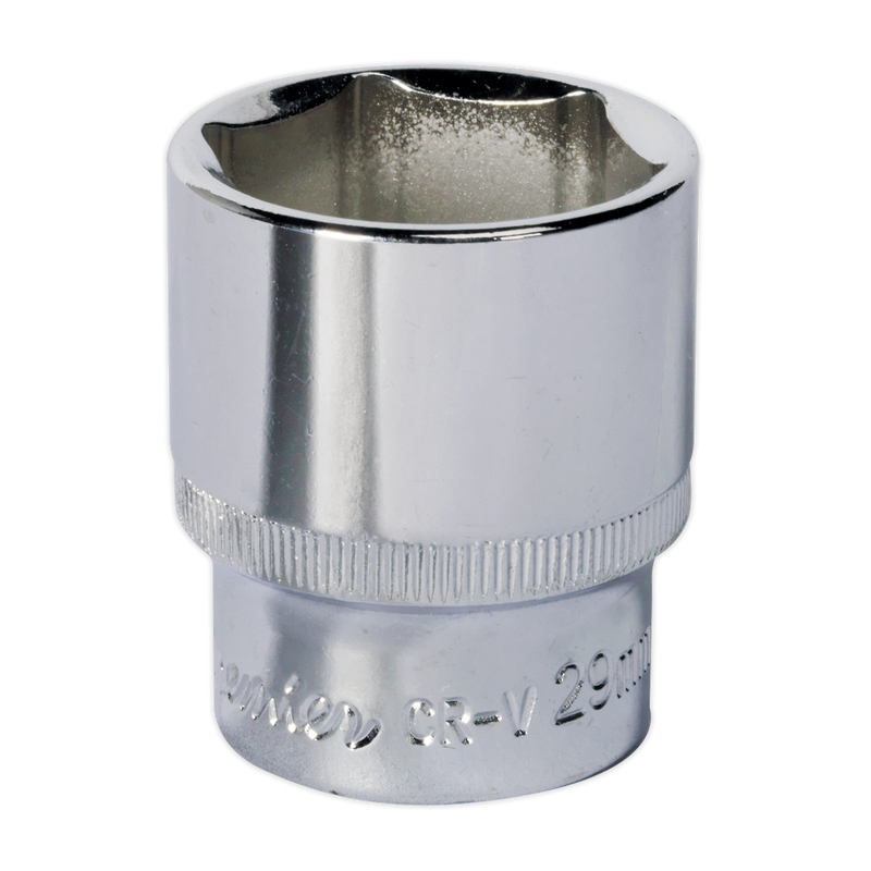 Sealey SP1229 29mm 1/2"Sq Drive Fully Polished WallDrive Socket