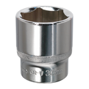 Sealey SP1230 30mm 1/2"Sq Drive Fully Polished WallDrive Socket