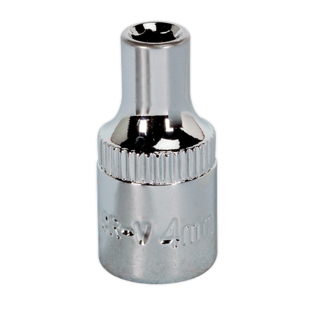 Sealey SP1404 4mm 1/4"Sq Drive Fully Polished WallDrive Socket