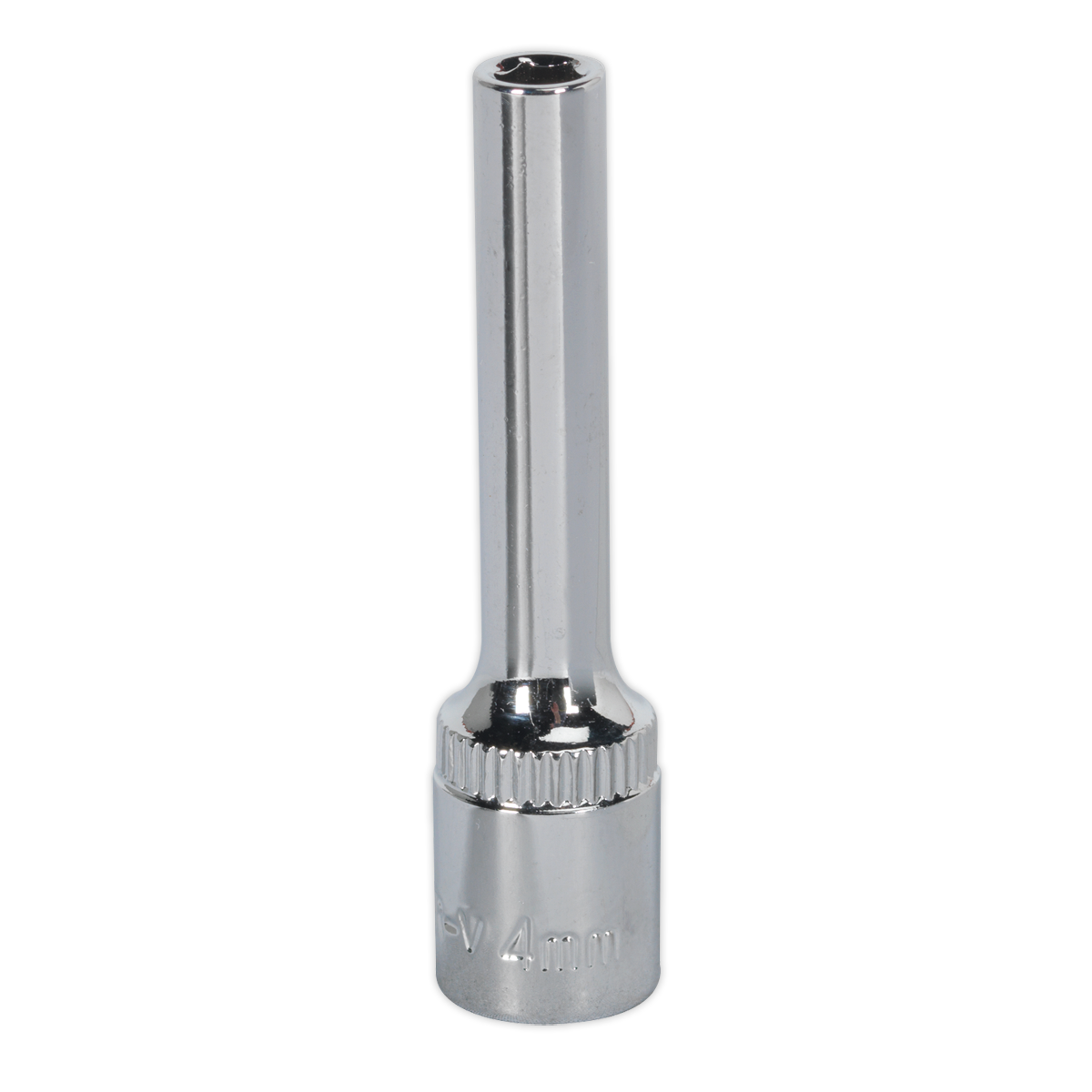 Sealey SP1404D 4mm Deep 1/4"Sq Drive Fully Polished WallDrive Socket