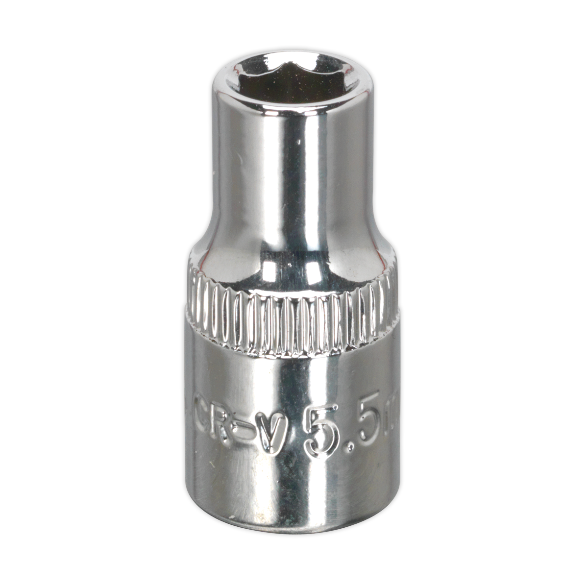 Sealey SP14055 5.5mm 1/4"Sq Drive Fully Polished WallDrive Socket