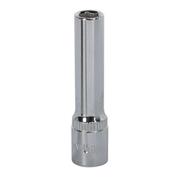 Sealey SP1406D 6mm Deep 1/4"Sq Drive Fully Polished WallDrive Socket
