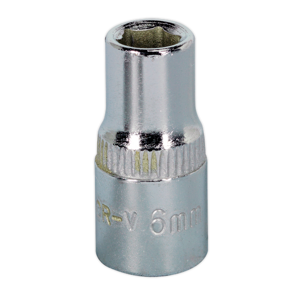 Sealey SP1406 6mm 1/4"Sq Drive Fully Polished WallDrive Socket