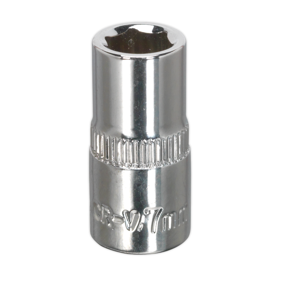 Sealey SP1407 7mm 1/4"Sq Drive Fully Polished WallDrive Socket