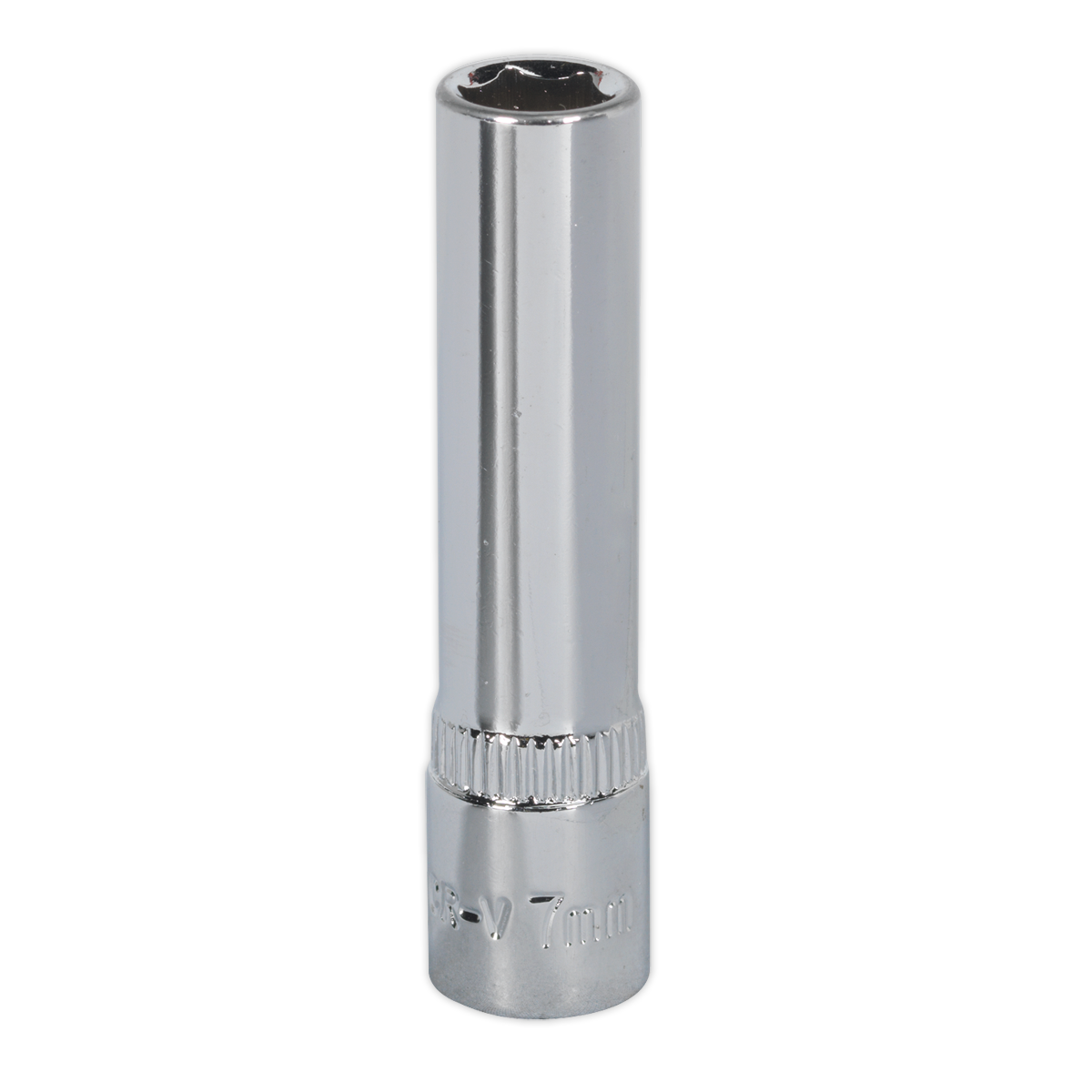 Sealey SP1407D 7mm Deep 1/4"Sq Drive Fully Polished WallDrive Socket