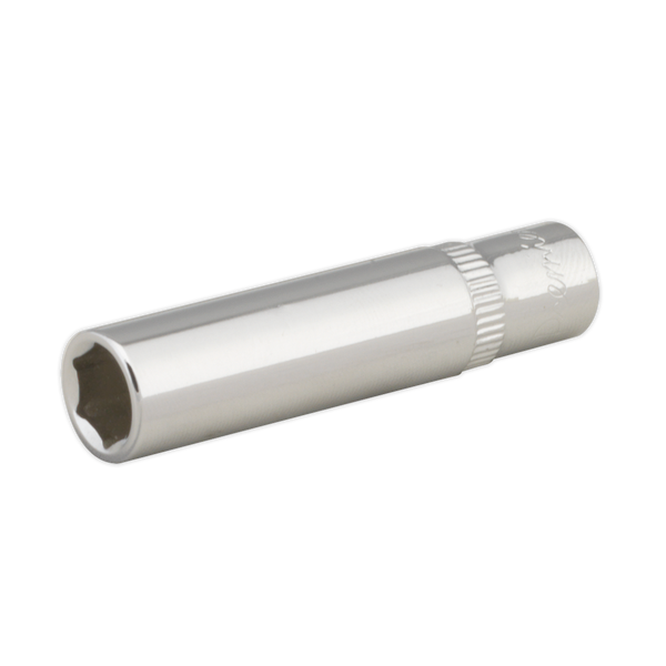 Sealey SP1408D 8mm Deep 1/4"Sq Drive Fully Polished WallDrive Socket