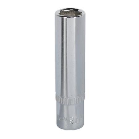 Sealey SP1409D 9mm Deep 1/4"Sq Drive Fully Polished WallDrive Socket