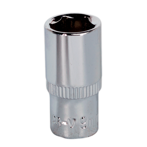 Sealey SP1409 9mm 1/4"Sq Drive Fully Polished WallDrive Socket