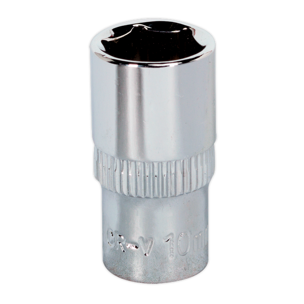 Sealey SP1410 10mm 1/4"Sq Drive Fully Polished WallDrive Socket