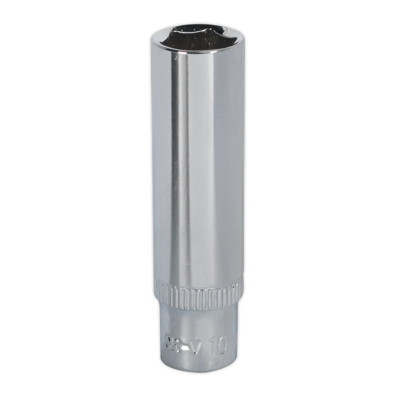 Sealey SP1410D 10mm Deep 1/4"Sq Drive Fully Polished WallDrive Socket