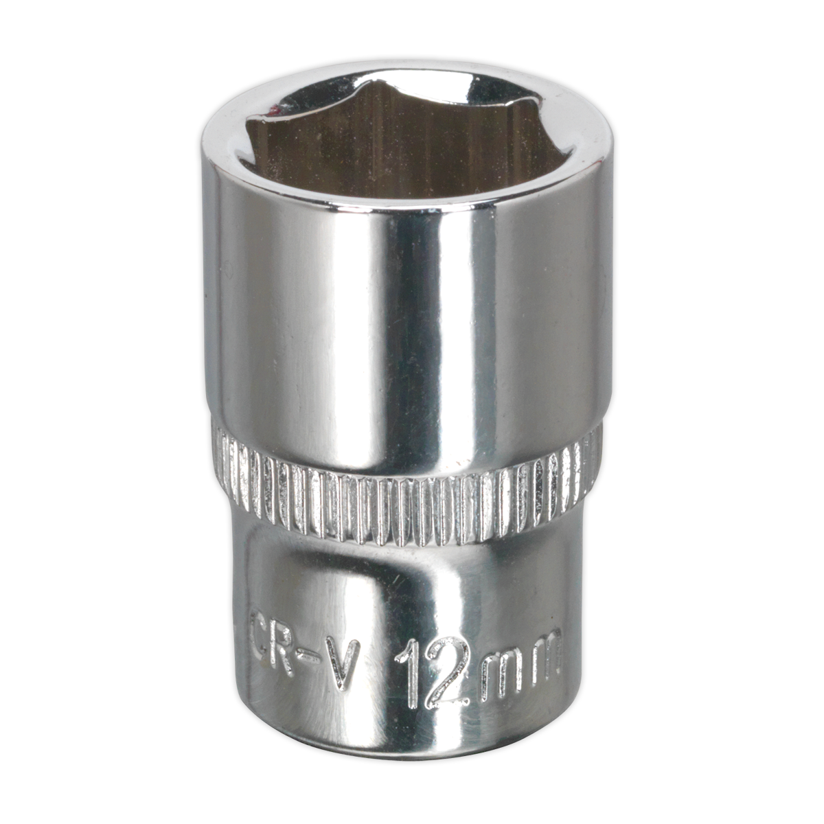 Sealey SP1412 12mm 1/4"Sq Drive Fully Polished WallDrive Socket