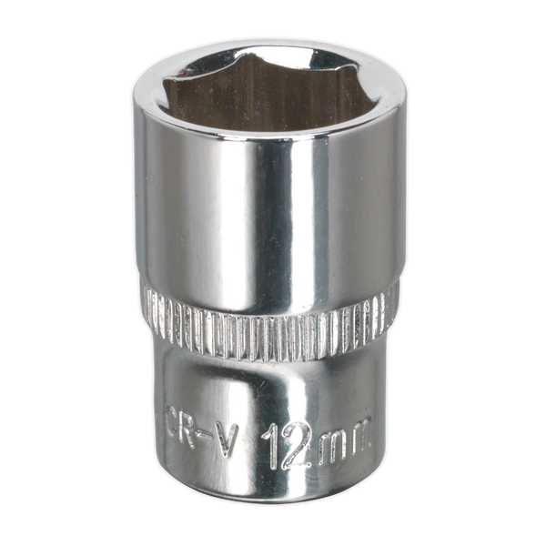 Sealey SP1412 12mm 1/4"Sq Drive Fully Polished WallDrive Socket