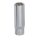 Sealey SP1412D 12mm Deep 1/4"Sq Drive Fully Polished WallDrive Socket