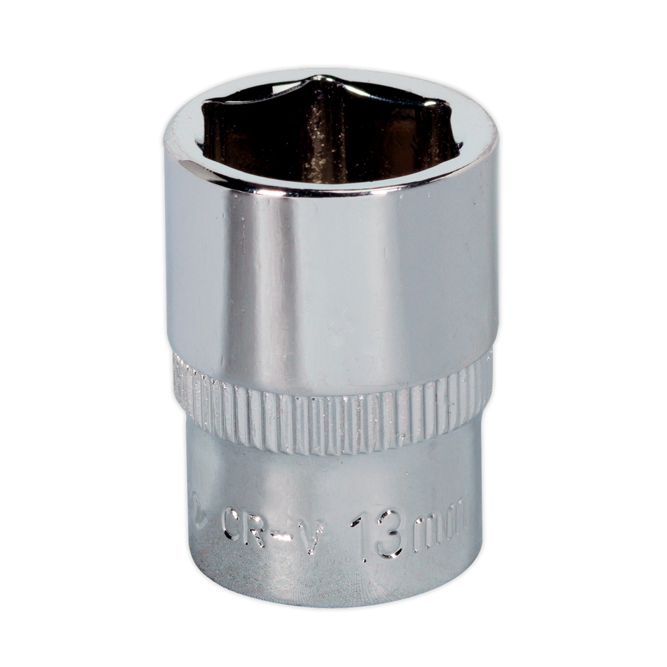 Sealey SP1413 13mm 1/4"Sq Drive Fully Polished WallDrive Socket