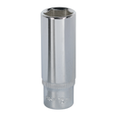 Sealey SP1413D 13mm Deep 1/4"Sq Drive Fully Polished WallDrive Socket