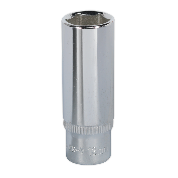 Sealey SP1413D 13mm Deep 1/4"Sq Drive Fully Polished WallDrive Socket