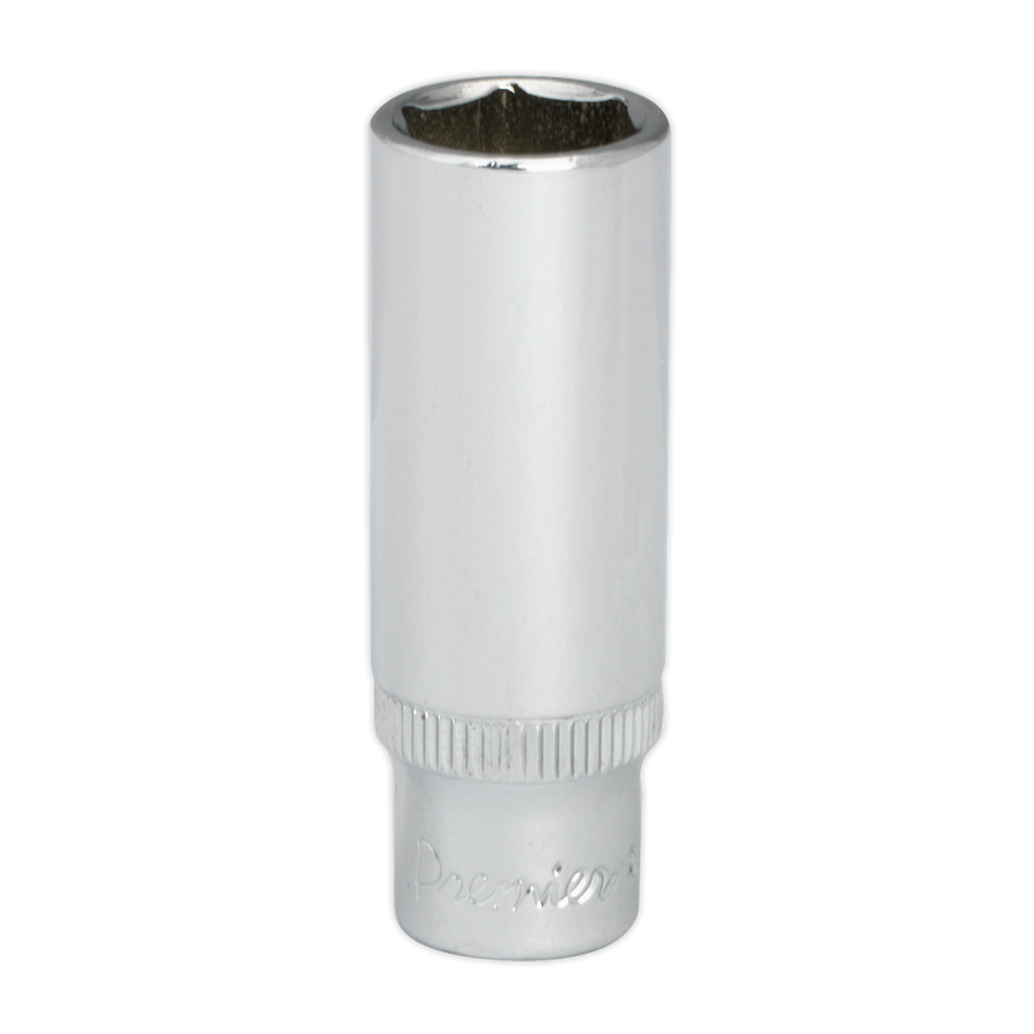 Sealey SP1413D 13mm Deep 1/4"Sq Drive Fully Polished WallDrive Socket