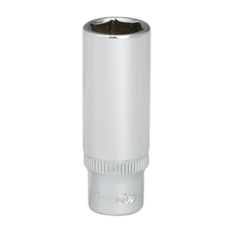Sealey SP1413D 13mm Deep 1/4"Sq Drive Fully Polished WallDrive Socket