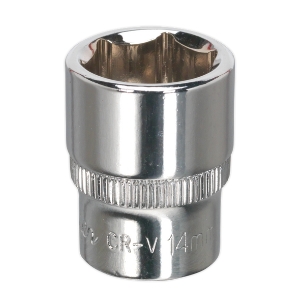 Sealey SP1414 14mm 1/4"Sq Drive Fully Polished WallDrive Socket