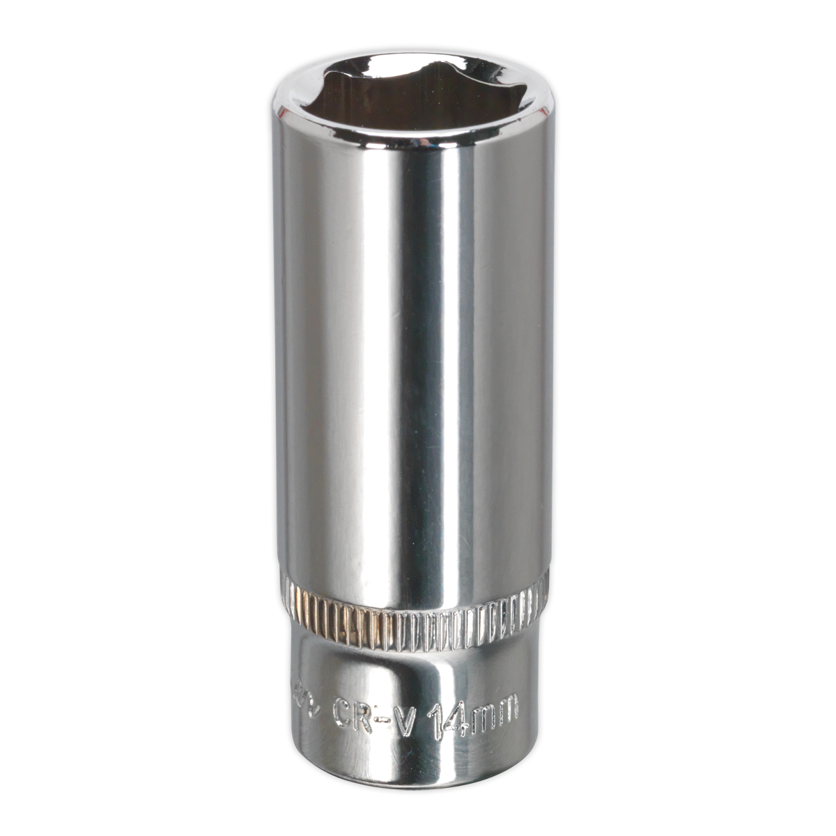 Sealey SP1414D 14mm Deep 1/4"Sq Drive Fully Polished WallDrive Socket