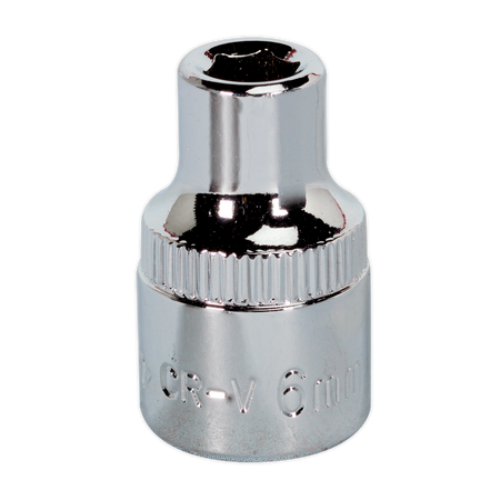Sealey SP3806 6mm 3/8"Sq Drive Fully Polished WallDrive Socket