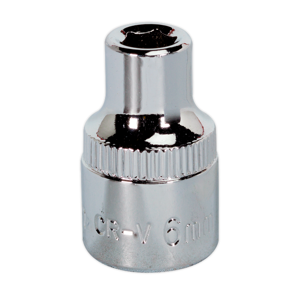 Sealey SP3806 6mm 3/8"Sq Drive Fully Polished WallDrive Socket