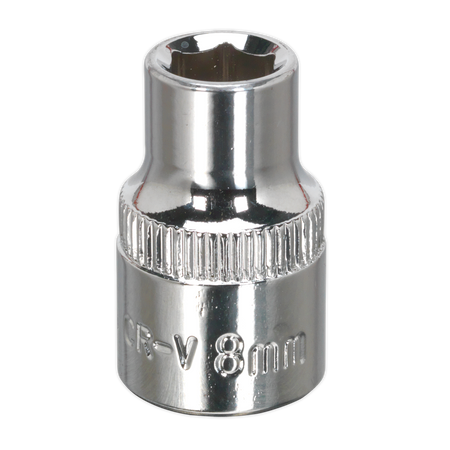 Sealey SP3808 8mm 3/8"Sq Drive Fully Polished WallDrive Socket