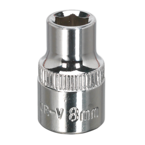 Sealey SP3808 8mm 3/8"Sq Drive Fully Polished WallDrive Socket