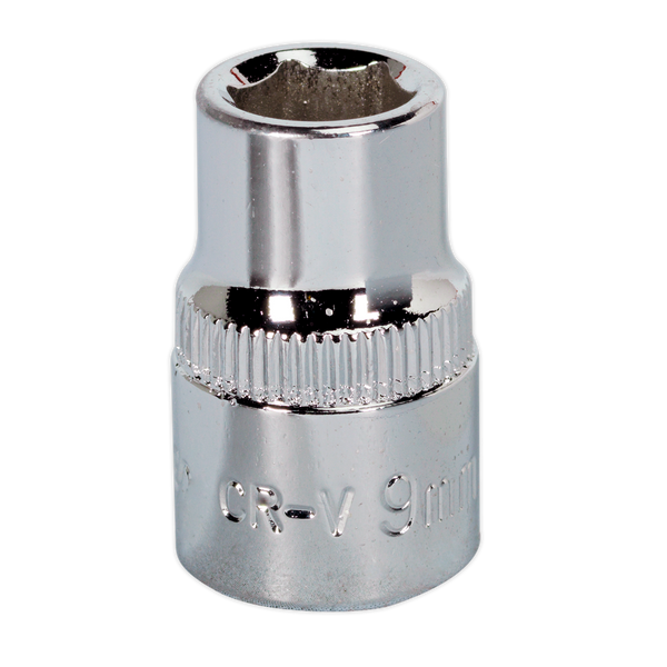 Sealey SP3809 9mm 3/8"Sq Drive Fully Polished WallDrive Socket