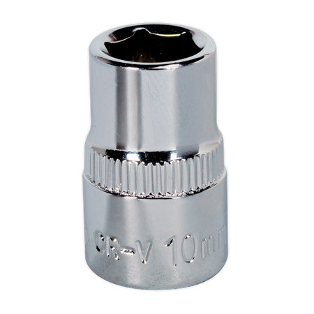 Sealey SP3810 10mm 3/8"Sq Drive Fully Polished WallDrive Socket