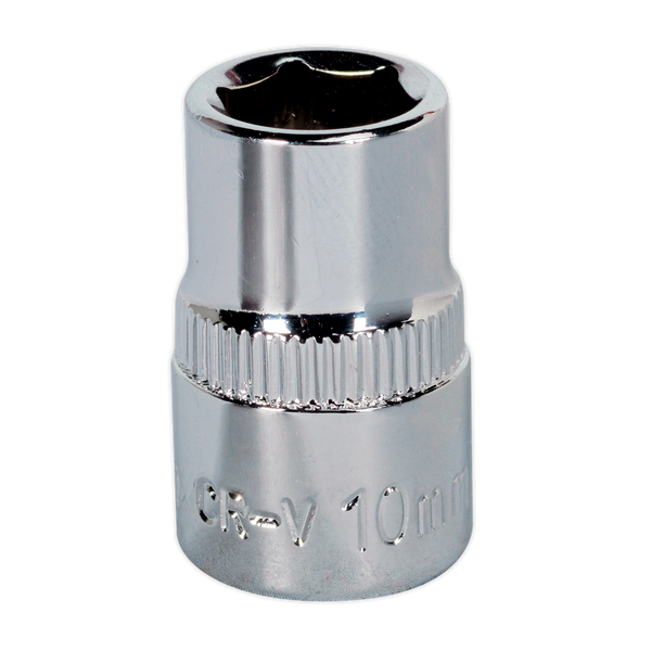 Sealey SP3810 10mm 3/8"Sq Drive Fully Polished WallDrive Socket